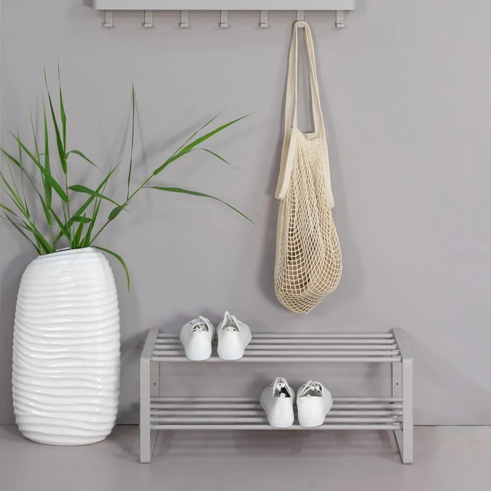 Szürke-bézs fém cipőtartó Rex – Spinder Design