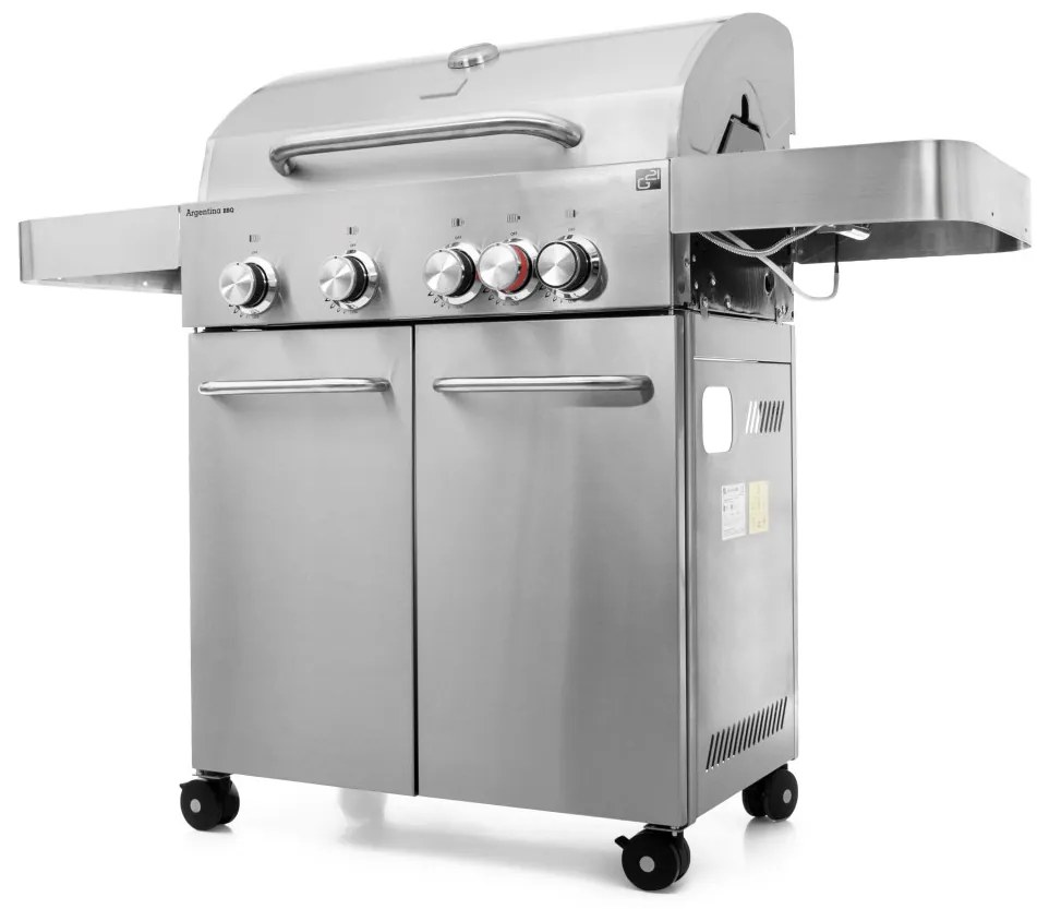 G21 Argentina BBQ Premium Line gázgrill, 5 égőfej + ajándék nyomáscsökkentő
