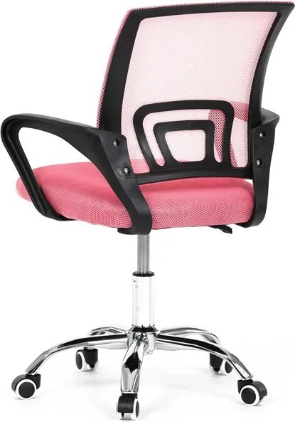Gyerek forgószék hintamechanikával, rózsaszín hálós kivitelben KA-L103 PINK