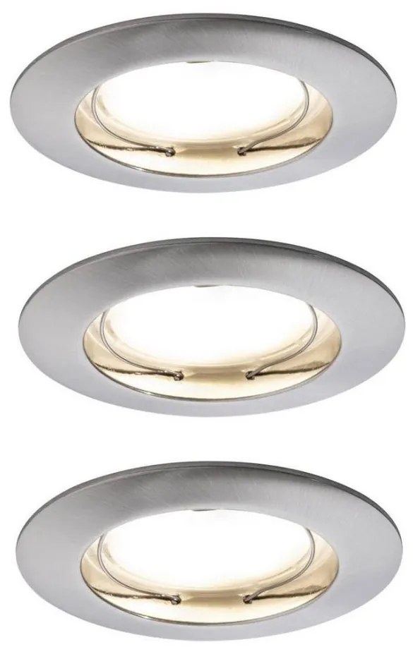 Paulmann 92827 - 3x LED/7W dimmelhető beépíthető COIN lámpa 230V készlet