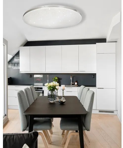 LED Dimmelhető mennyezeti lámpa VENTA LED/60W/230V 2700-6500K  + távirányító