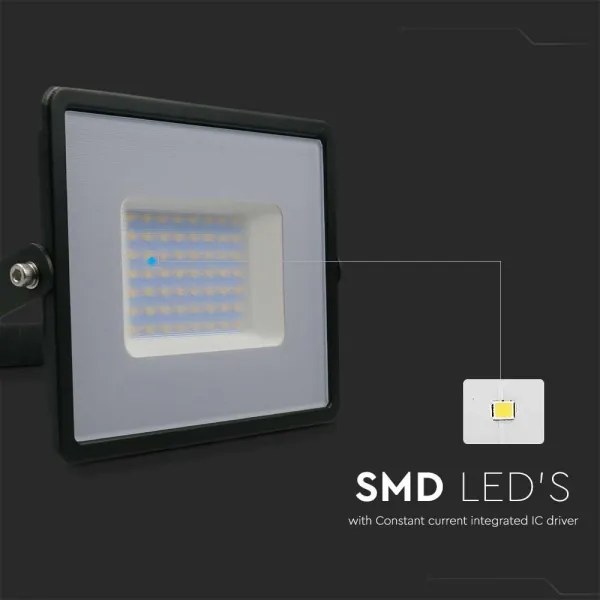 LED Reflektor LED/50W/230V 4000K IP65 fekete