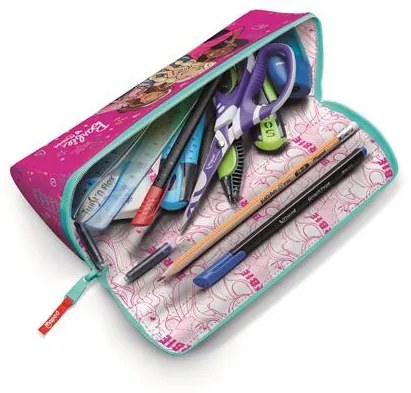 Tolltartó, háromszög alakú, kifordítható, cipzáras, MAPED Barbie Open XXL (IMAB931915)