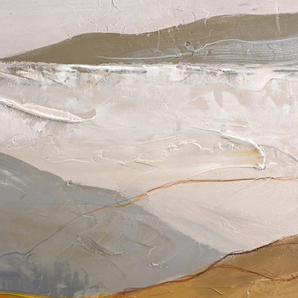 Kézzel festett kép 90x120 cm Yellow Field – Malerifabrikken