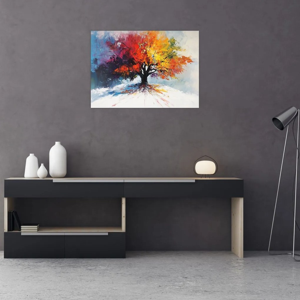 Kép - Színes fa (70x50 cm)