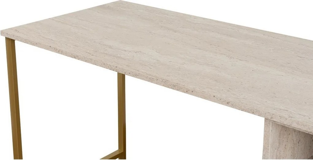 Twin Travertine and Gold íróasztal