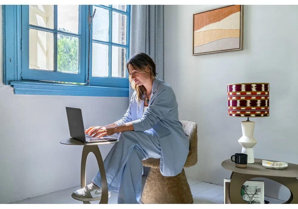 Fém tárolóasztal 39x46 cm Alto – Spinder Design