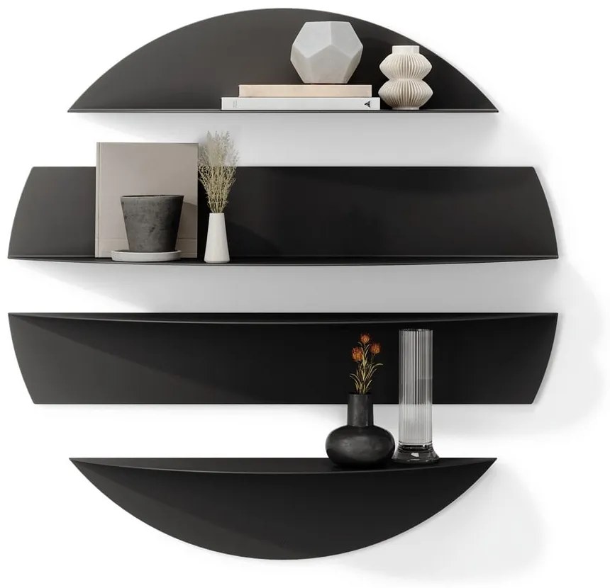 Fekete fém polc készlet 4 db-os 76 cm Solis – Umbra