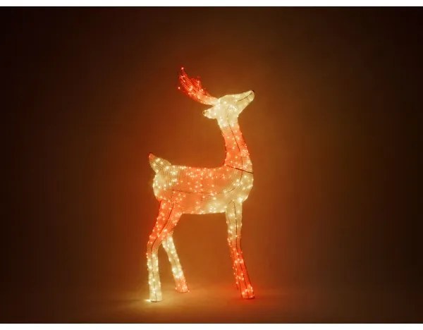 Twinkly TW3RS200SPP-TEU - LED RGBW Dimmelhető kültéri rénszarvas 240xLED IP44 Wi-Fi