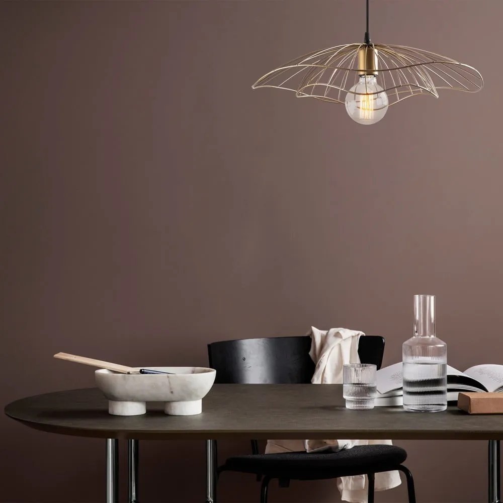 Aranyszínű függőlámpa ø 50 cm Tel – Opviq lights