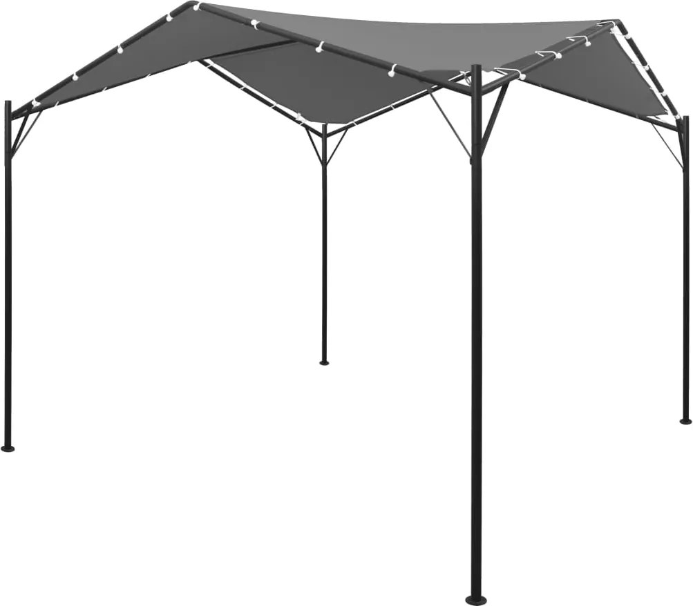 vidaXL antracitszürke pavilon 4 x 4 m