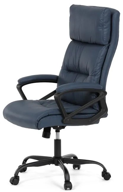 Irodai szék hintamechanikával, kék műbőr kárpittal. KA-Y346 BLUE