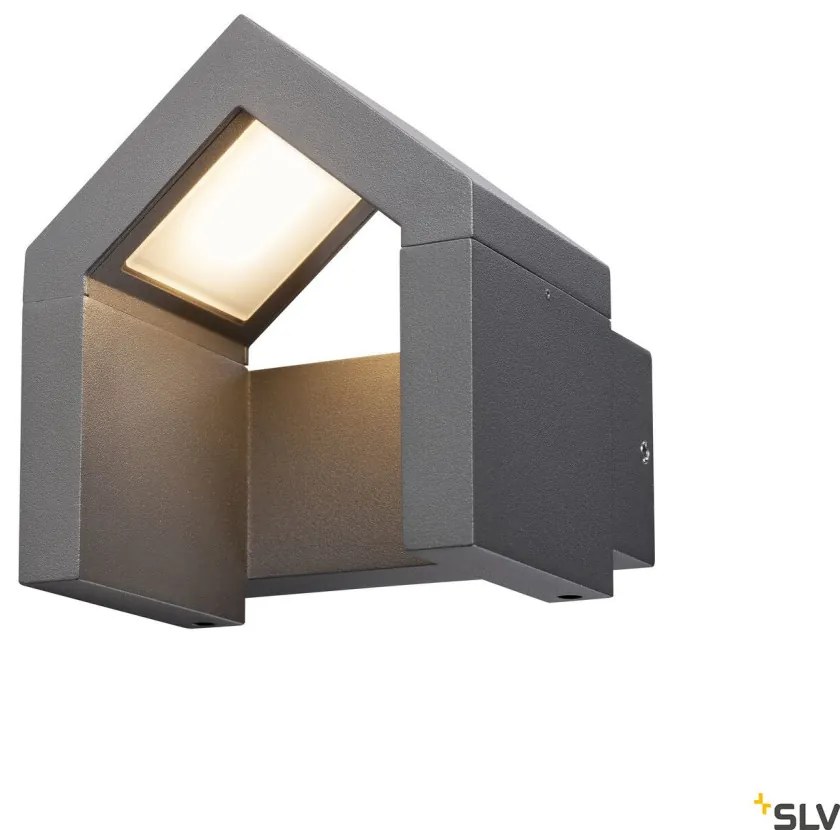 SLV 1000797 RASCALI Modern Kültéri Fali Lámpa Antracit LED IP44