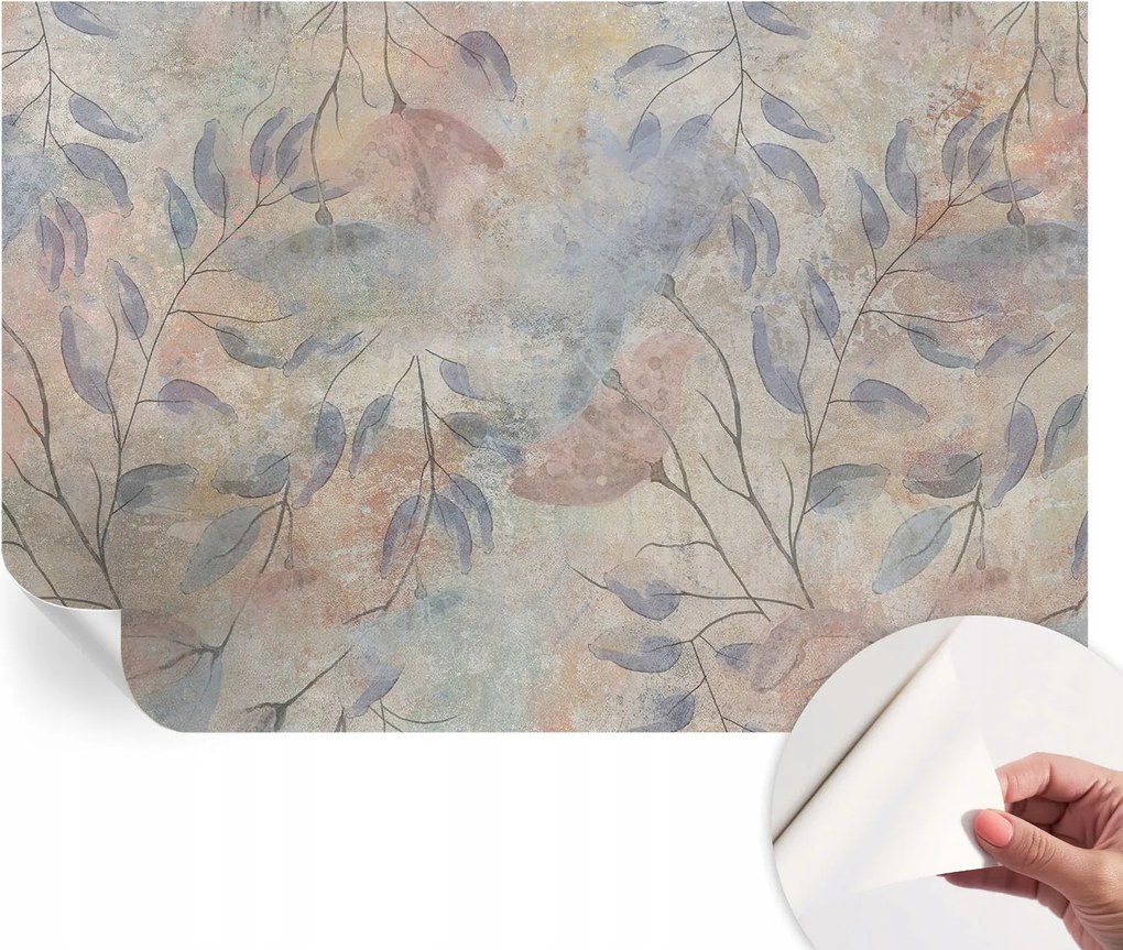 Dekoratív Öntapadós Tapéta Divatos Minták Absztrakt levelek 104x70 cm