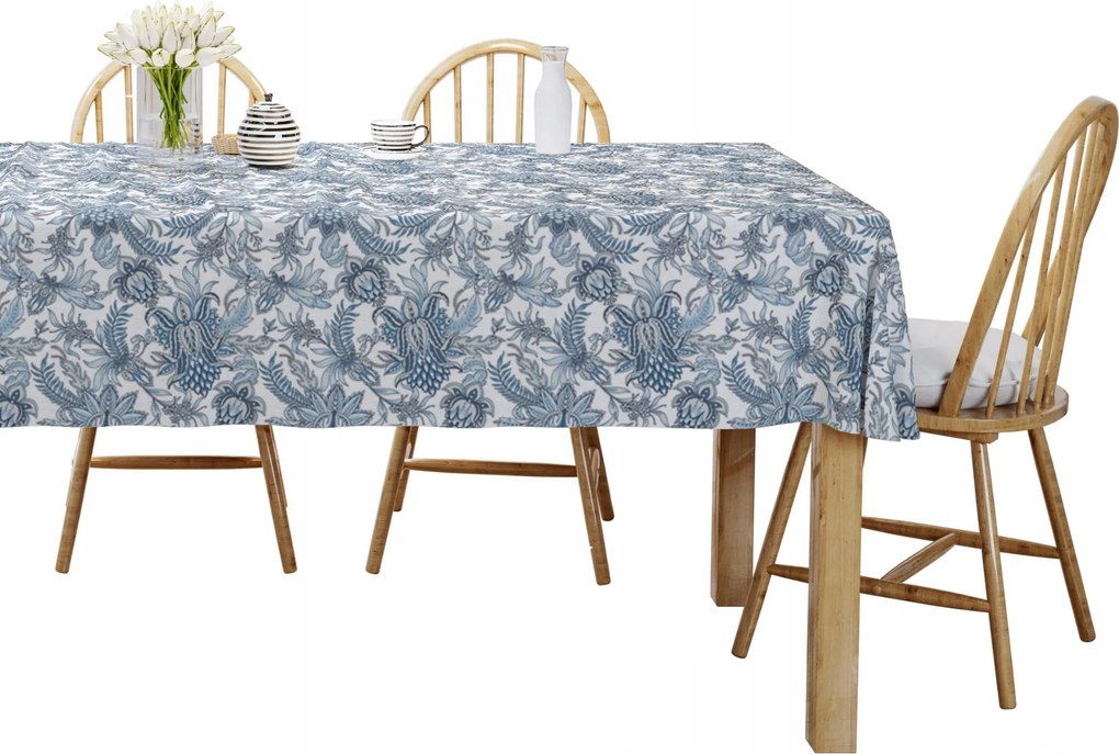 Abrosz Asztalra 140x280 Kék Virágok 4139A