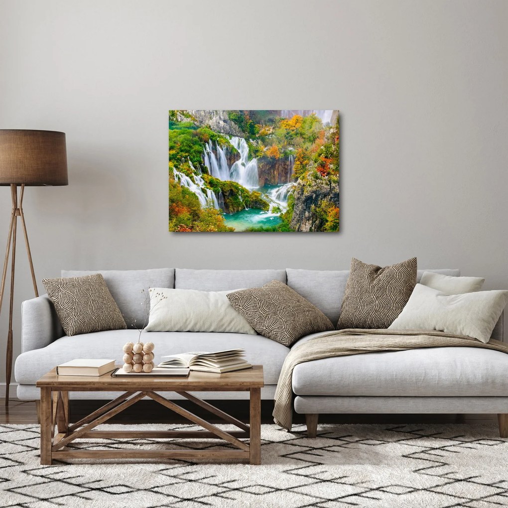 Kép - Plitvicei-tavak Nemzeti Park (70x50 cm)
