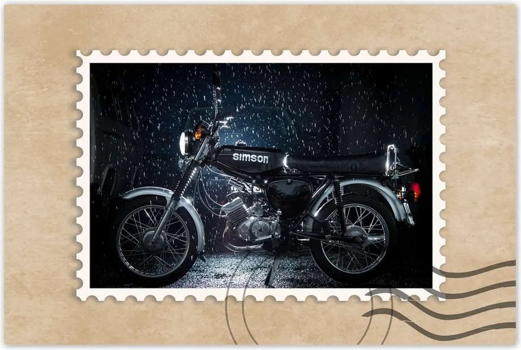 Poszterek 120x80 Fekete Simson 4 sebességes