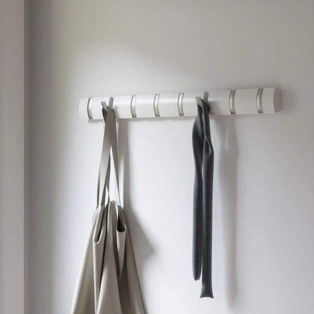 Fehér nyárfa fali fogas Flip – Umbra