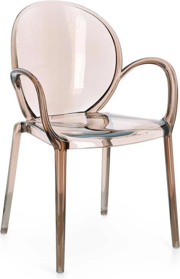 Világosbarna műanyag kerti szék Camilla – Bizzotto