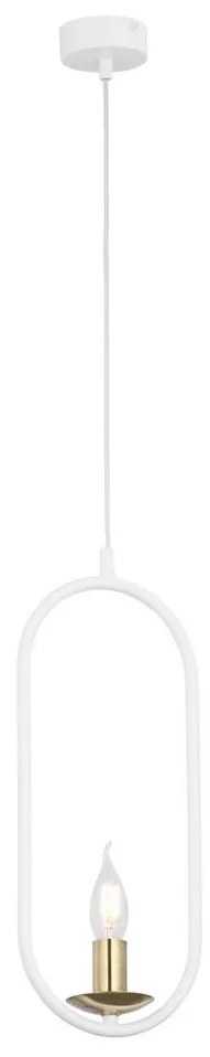 Jupiter 1813 - PI1 E14 - Csillár zsinóron PONTI 1xE14/40W/230V fehér