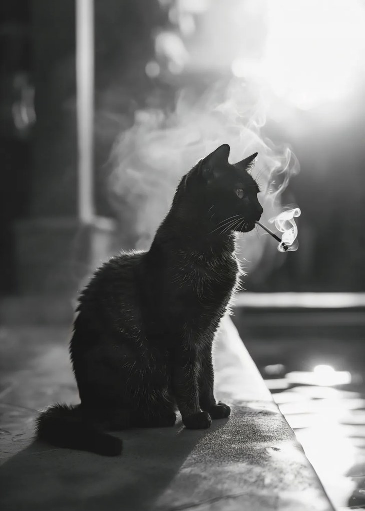 Poszter 25x35cm Macskaszünet