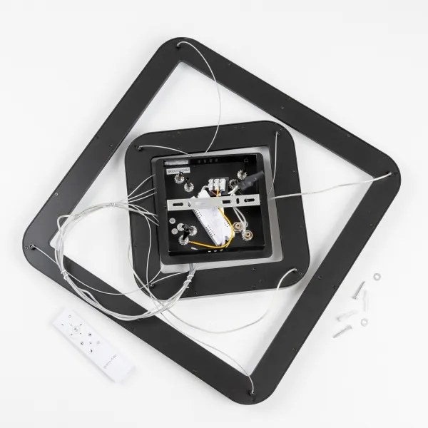 Brilagi - Fényerőszabályozható kábeles függeszték FALCON SLIM LED/78W/230V 50x50 cm fekete + távirányító