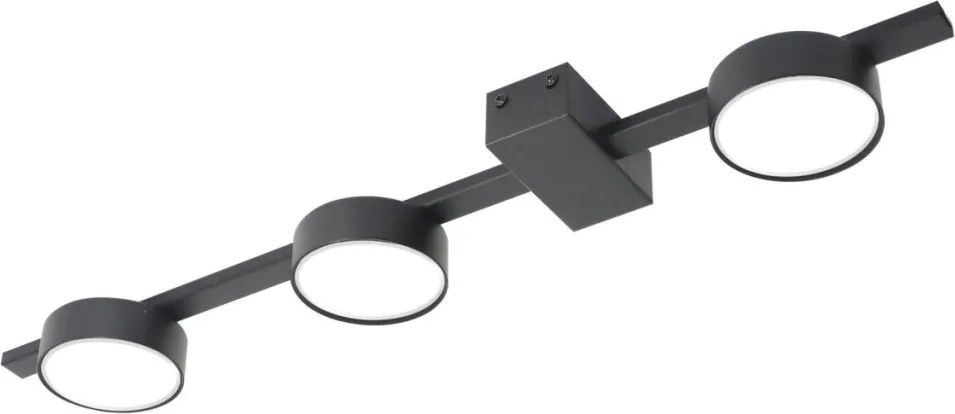 POLUX 326263 JOY Modern LED Mennyezeti Lámpa Fekete GX53 IP20