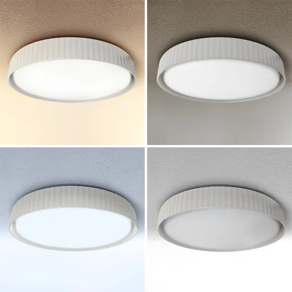 Brilagi - LED fényerőszabályozható mennyezeti lámpatest LUCIA LED/48W/230V Ø 41 cm fehér + távirányító