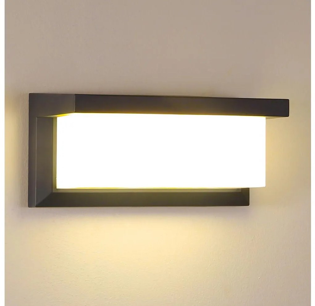 Brilagi - Kültéri fali lámpa BRICKY 1xE27/60W/230V antracit IP54 BRI073