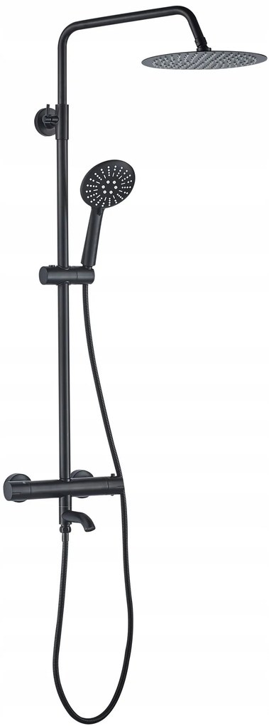 Termosztátos zuhanyszett Rea Lungo black