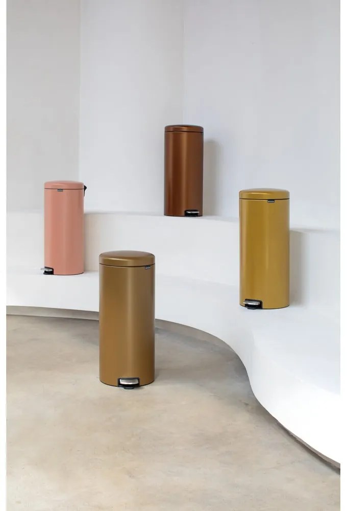 Lazacszínű acél pedálos szemetes 30 l NewIcon – Brabantia