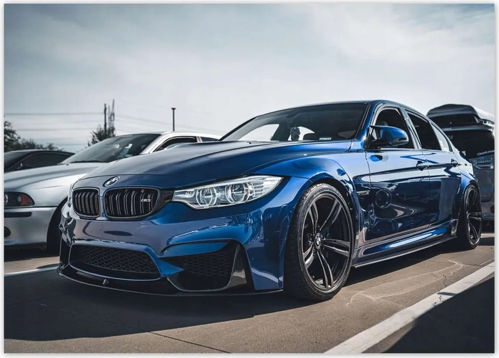Poszterek 70x50 Kék Bmw M3 Auto