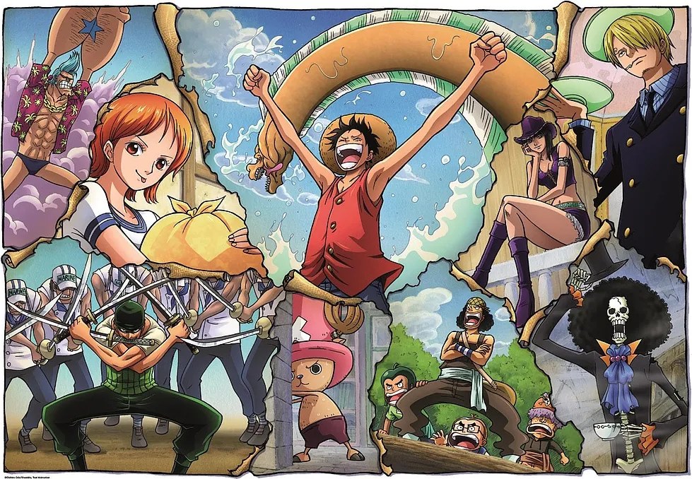 One Piece Ripped 500 db-os Cube puzzle Clementoni