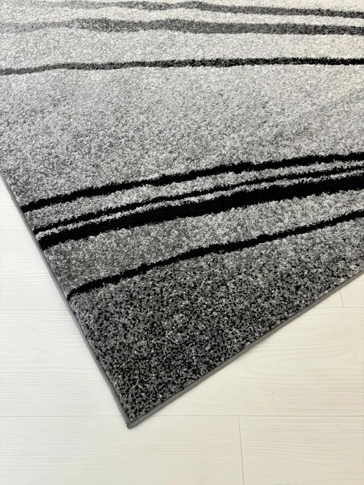 Nora 6038 szürke modern szőnyeg 60x220 cm