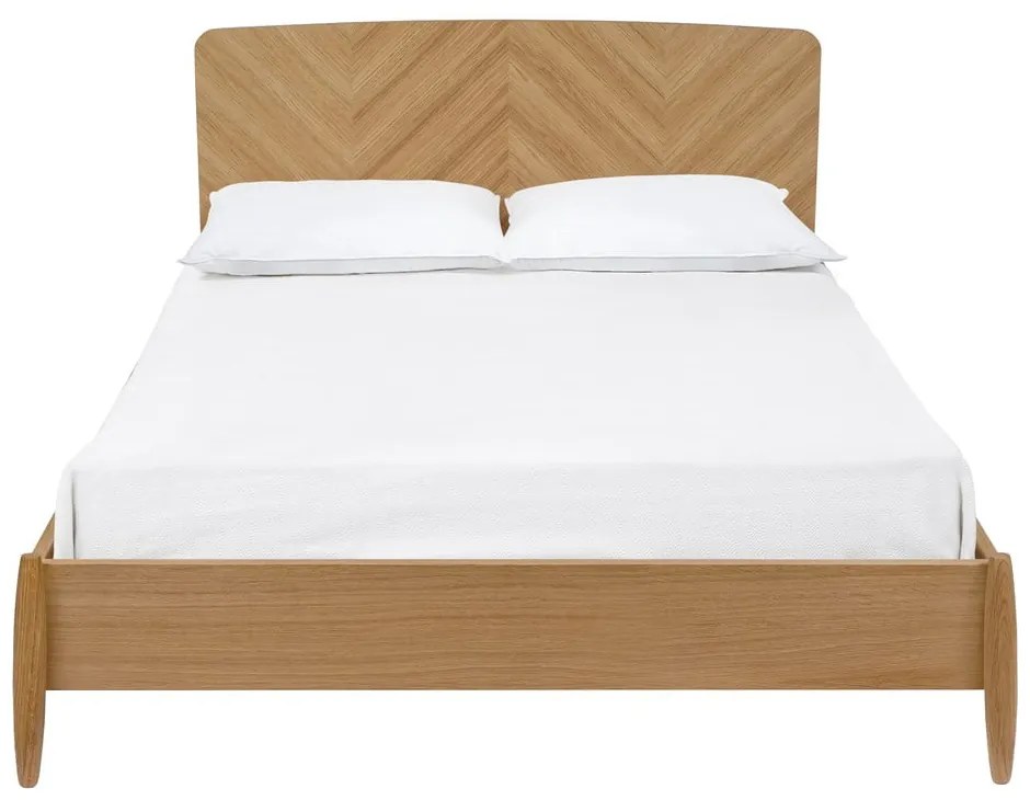 Farsta Herringbone kétszemélyes ágy, 140 x 200 cm - Woodman