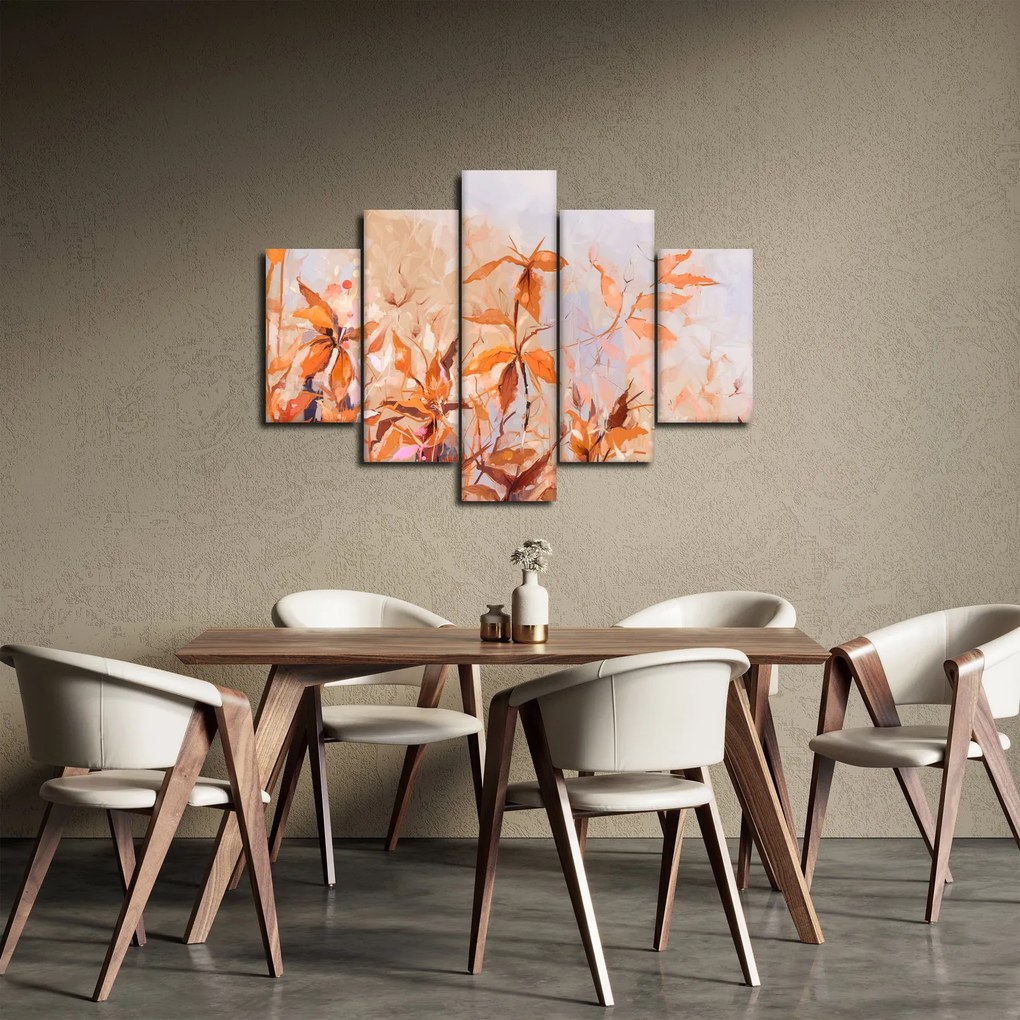 Kép - Festett virágok (150x105 cm)