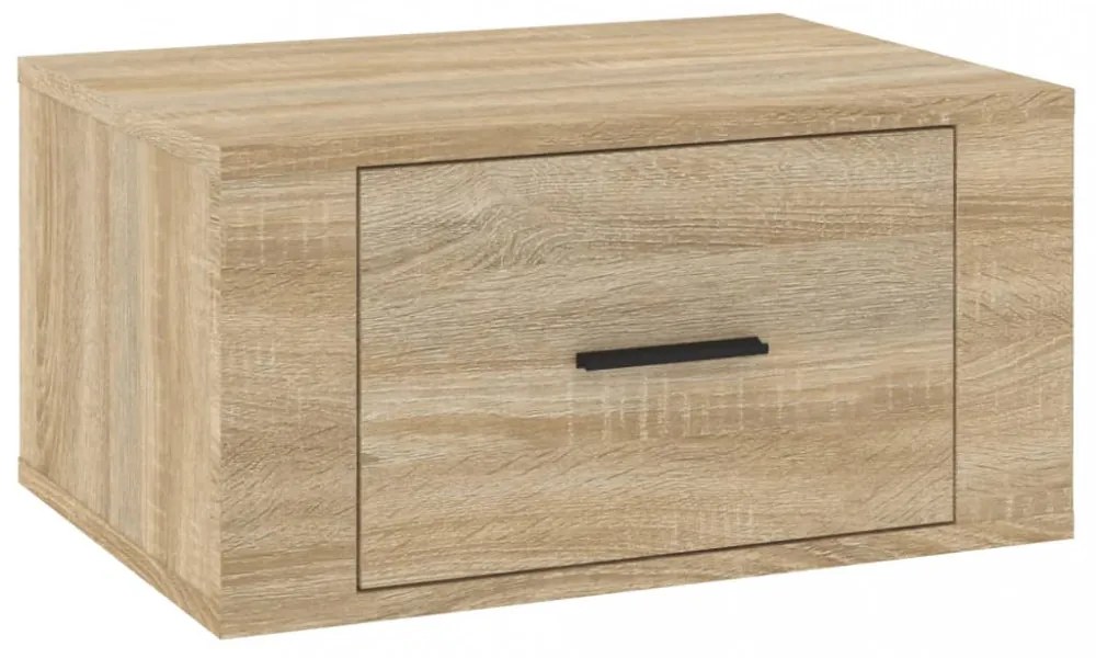2 db sonoma tölgy falra szerelhető éjjeliszekrény 50x36x25 cm