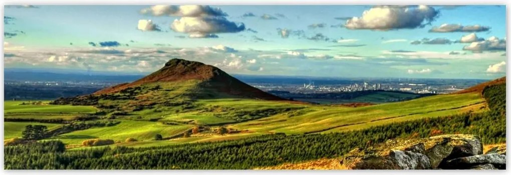 Poszterek 200x66 Tájkép hegyek sziklák égbolt