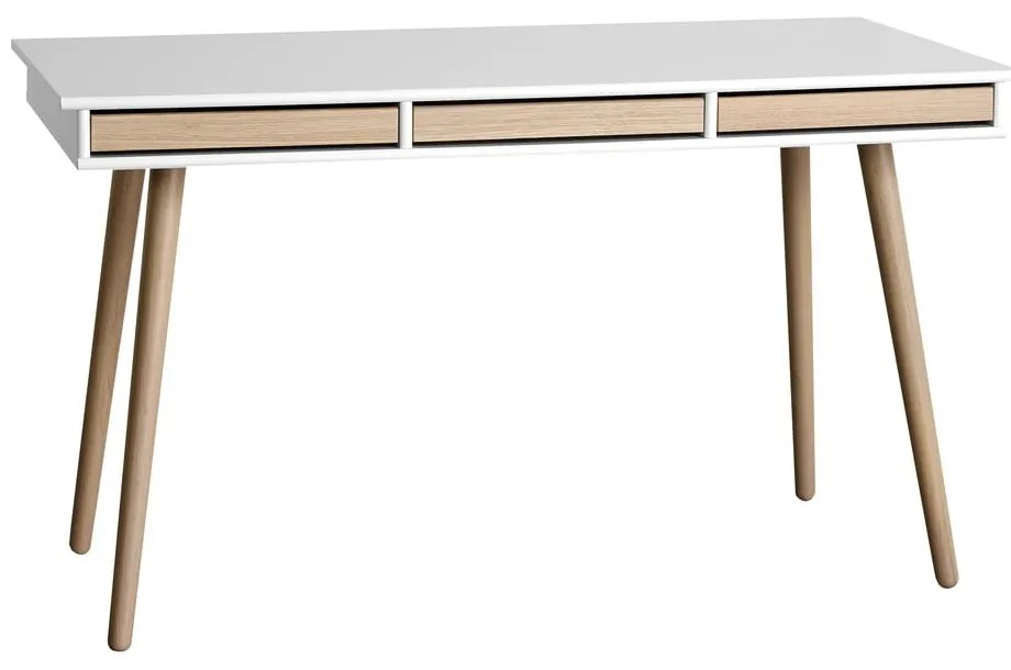 Íróasztal tölgyfa dekorral 137x60 cm Mistral - Hammel Furniture