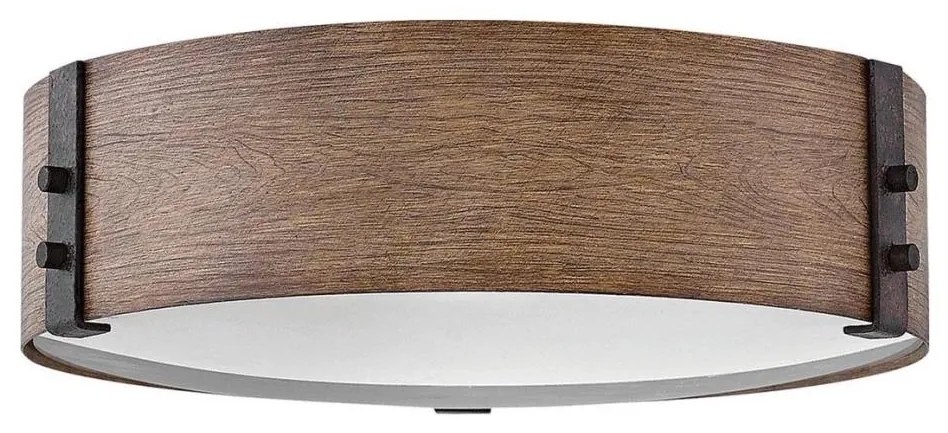 Hinkley HK-SAWYER-F-M-SQ - Mennyezeti lámpa SAWYER 3xE14/40W/230V átm. 38cm barna