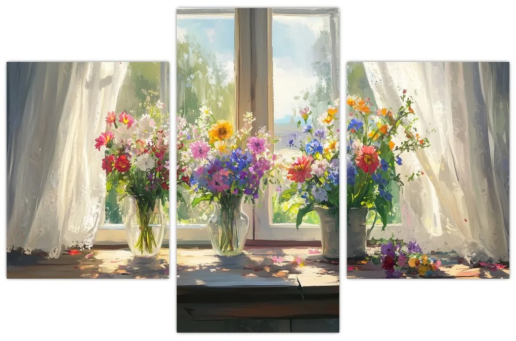 Kép - Csokor az ablaknál (90x60 cm)