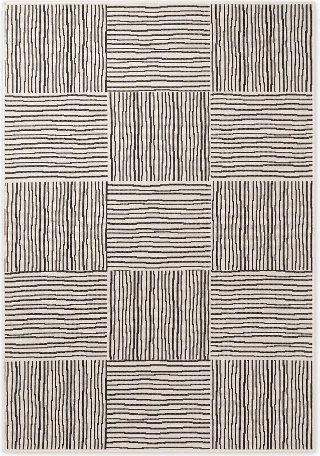 Fekete-krémszínű kültéri-beltéri szőnyeg 120x170 cm Haringey Nightingale – Ted Baker