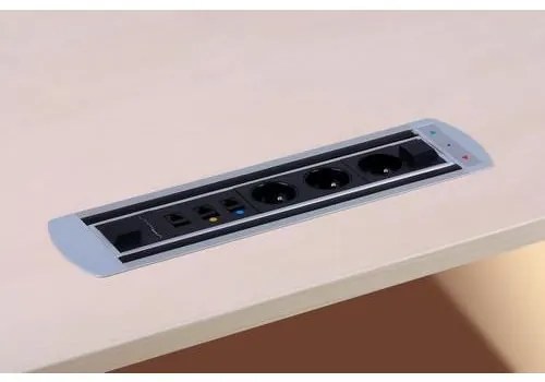 Elektromosan forgatható fiókpanel, 3x elektromos, 3 x adat