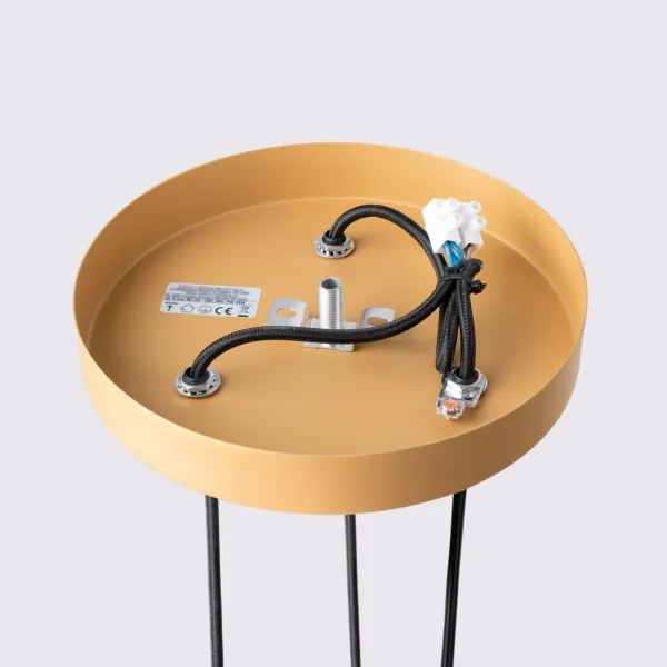 Sollux SL.1557 - Csillár zsinóron KARBON 3xGU10/10W/230V arany