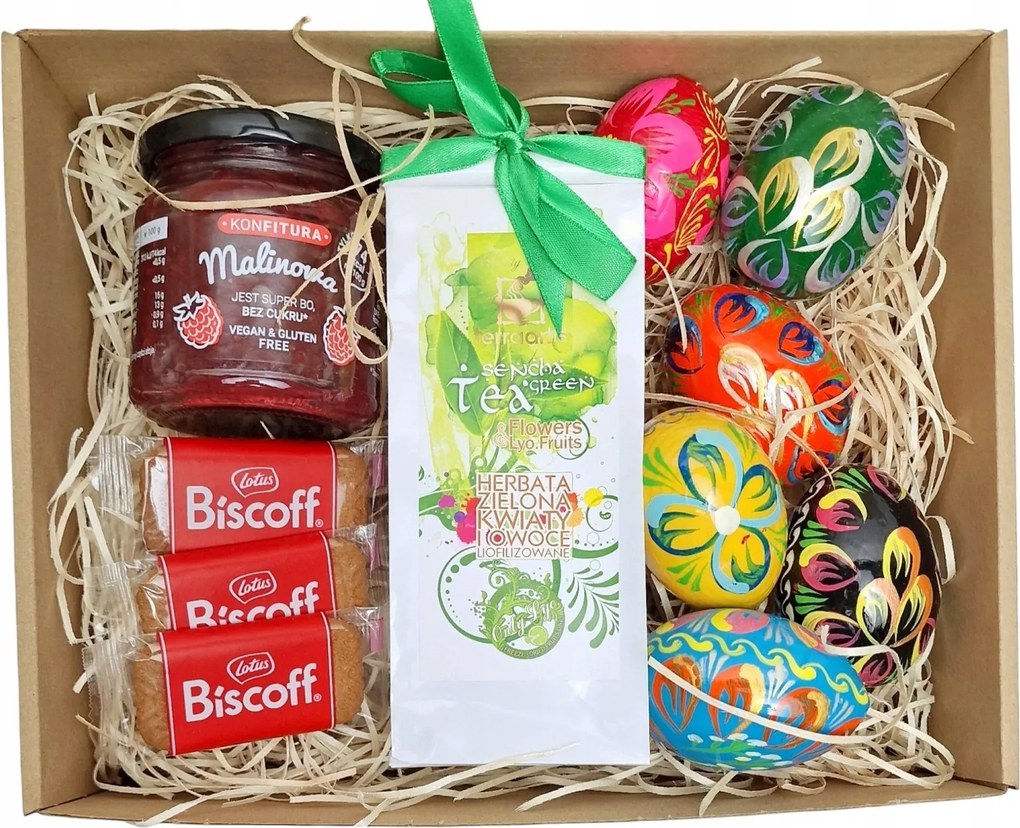 Ajándék Fa Húsvéti tojás 6 db Kézzel Festett Nagy