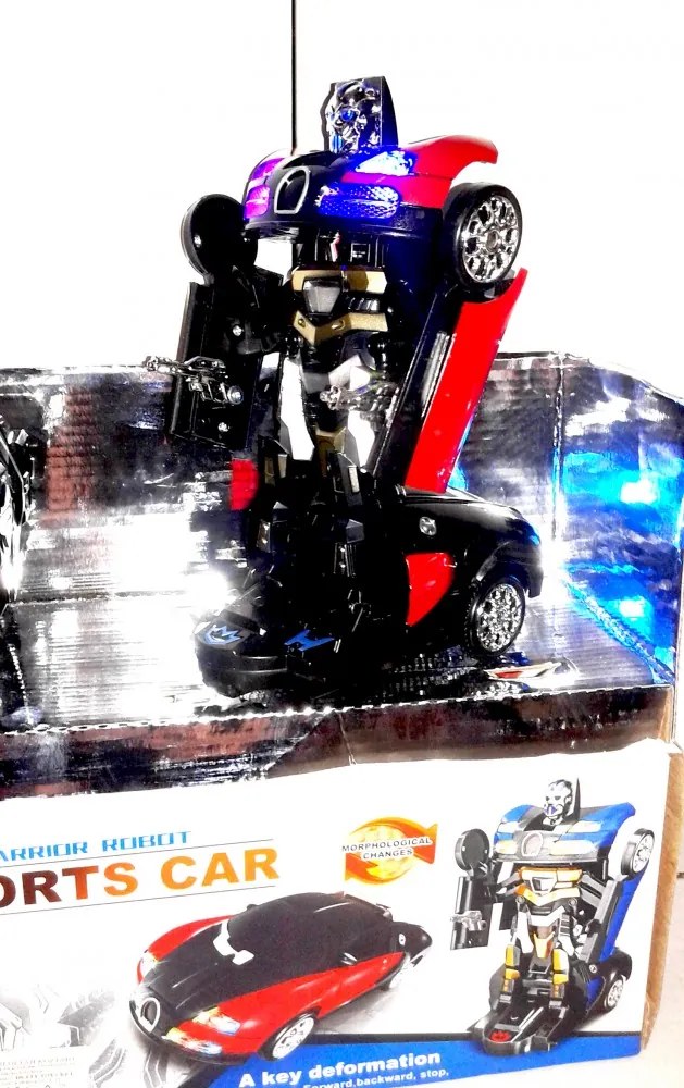 Bugatti Távirányítós Autobot Robot Autó 22 Cm 3+