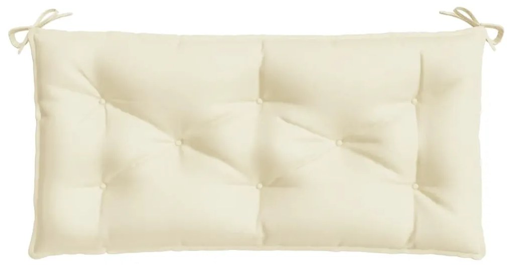 krémszínű oxford szövet kerti pad párna 100 x 50 x 7 cm