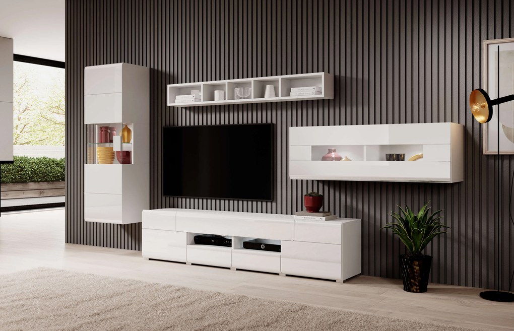 TV asztal Tamie Typ 40 (fehér+ fényes fehér). 1030378