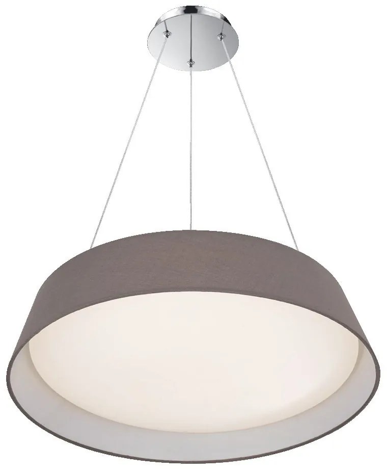 PREZENT 45132 VASCO Modern Led Függesztett Lámpa Fehér, Króm, Szürke LED IP20