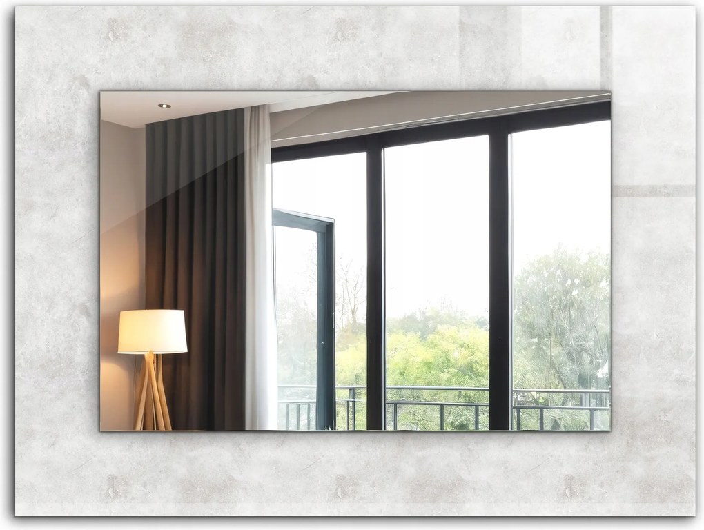 Fürdőszoba tükör hálószoba nappali nyomott mintával 80x60 cm Szürke textúra minta